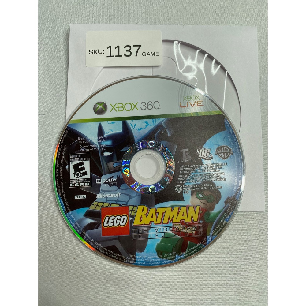 LEGO Batman The Videogame Microsoft Xbox 360